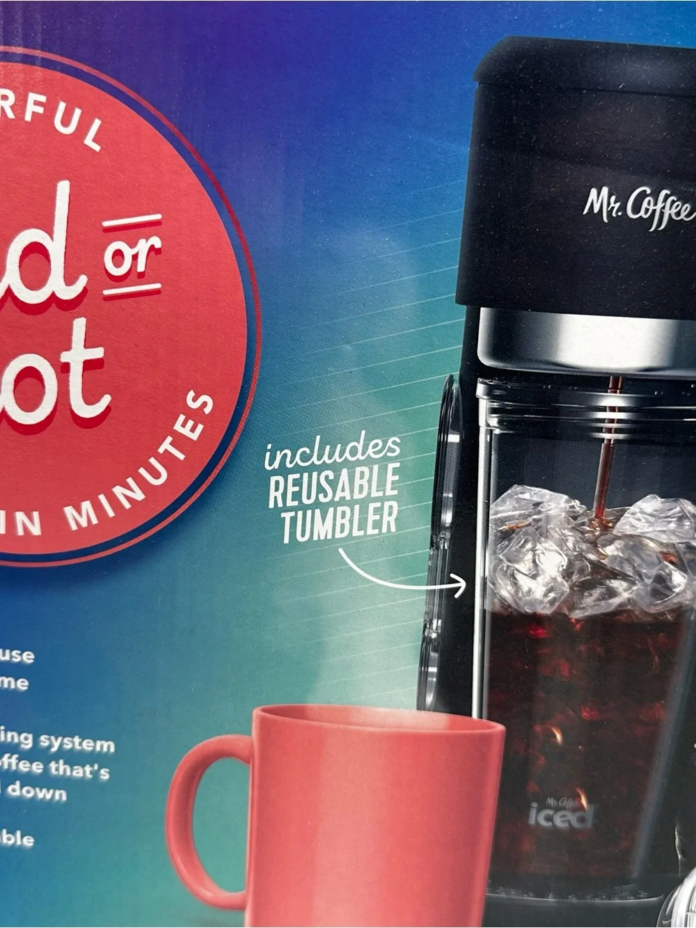 Mr. Coffee Iced + Hot Single-Serve Black Coffeemaker